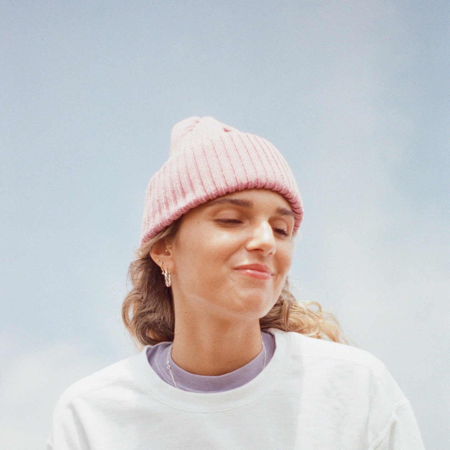 Tuque maritime adulte Vieux Rose