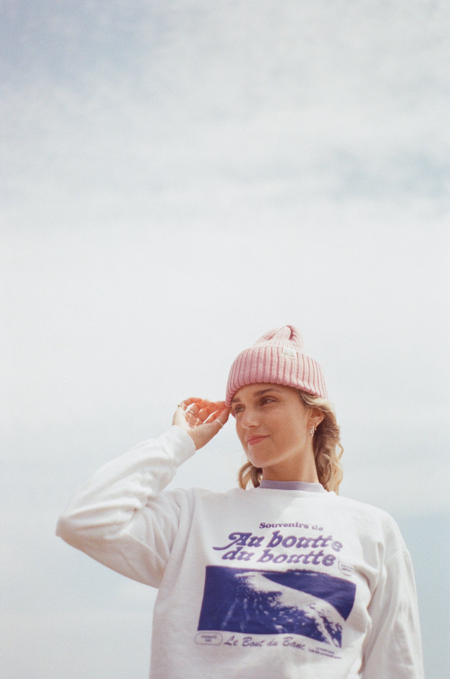 Tuque maritime adulte Vieux Rose