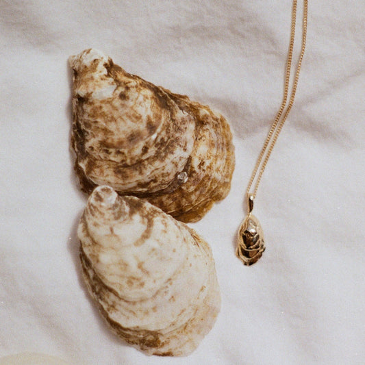 Pendentif Grande HUÎTRE or vermeil