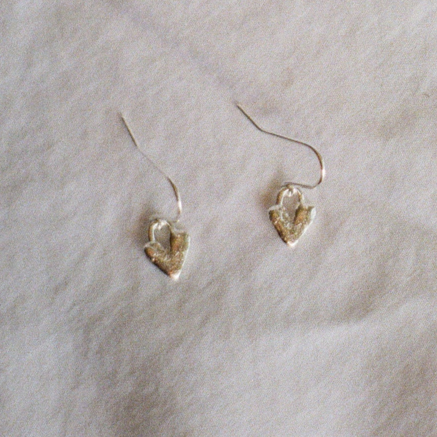 Boucles crochets AMORE argent