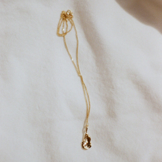 Pendentif Petite HUÎTRE or vermeil