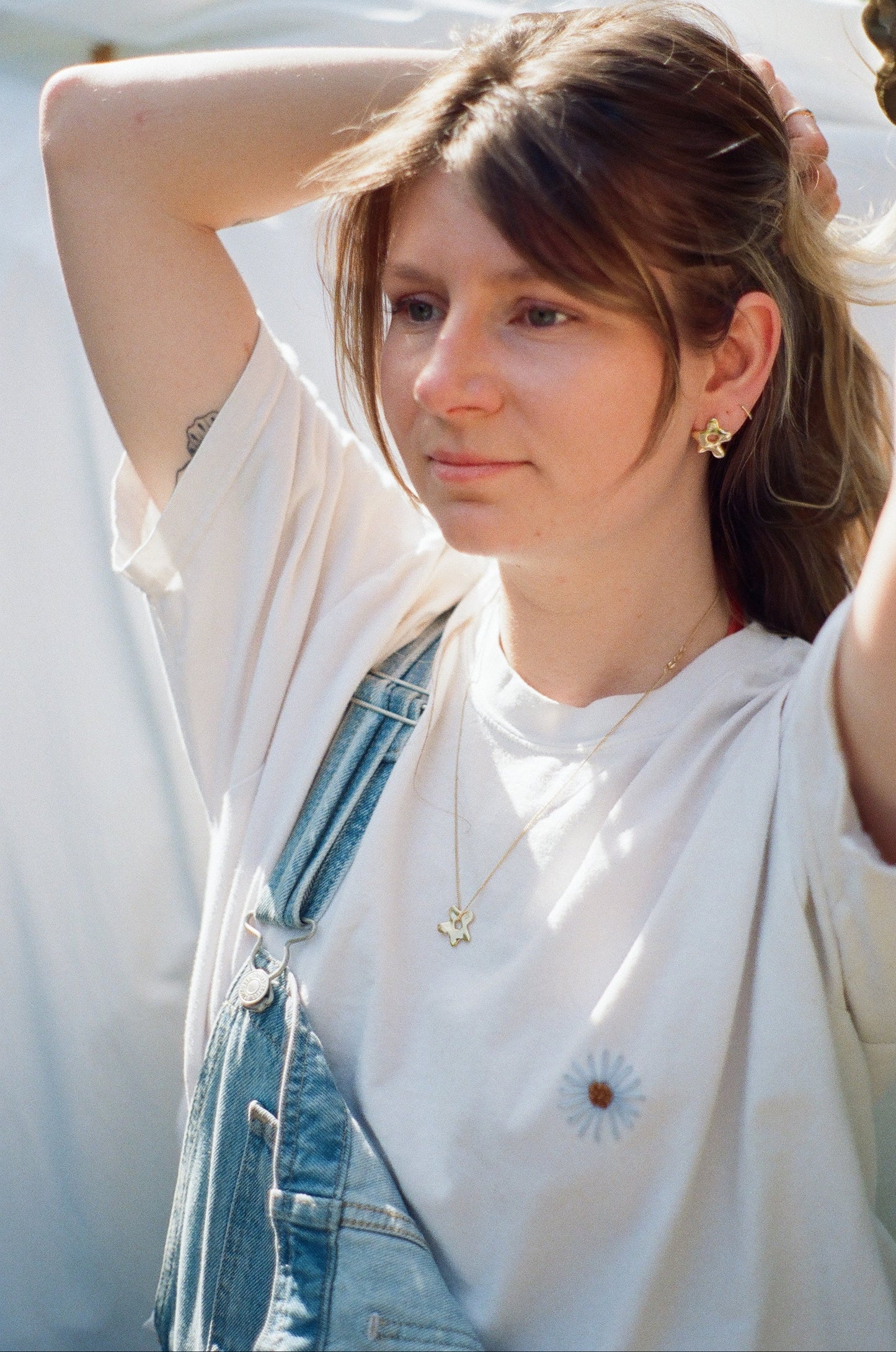 Studs FLORA or vermeil
