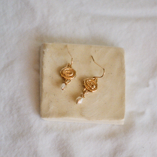 Boucles crochets LIMON or vermeil