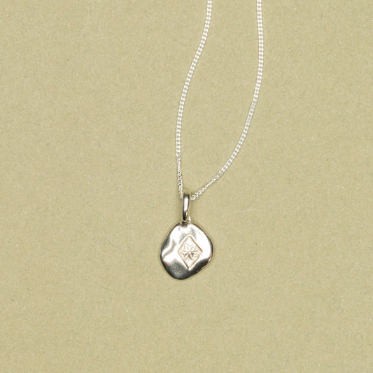 Pendentif Chicorée argent