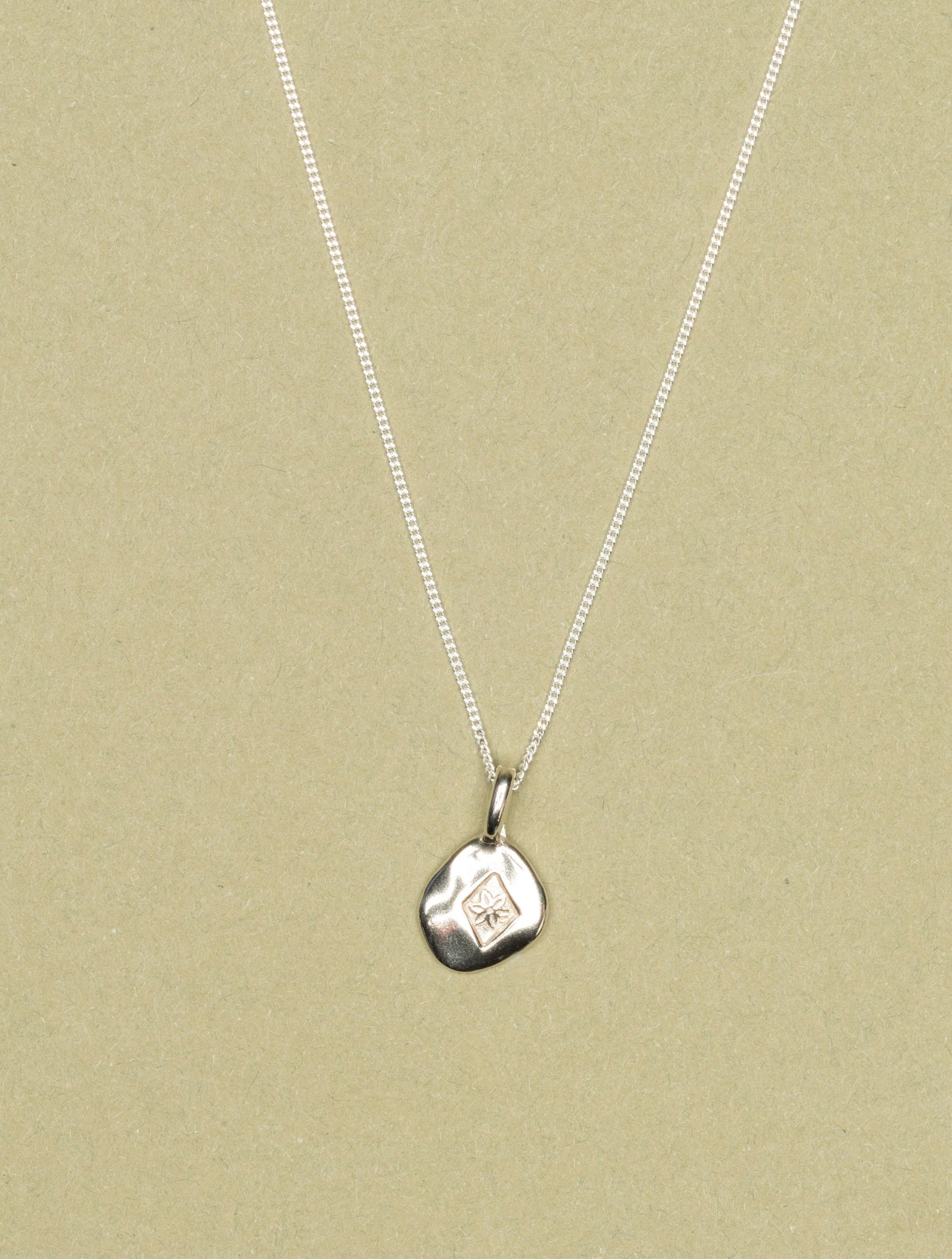 Pendentif Chicorée argent