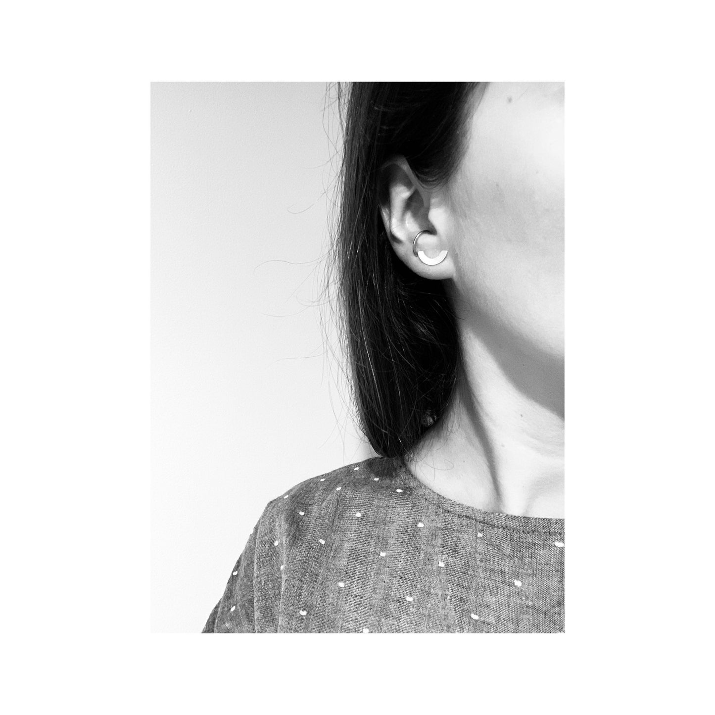 Studs Arc argent